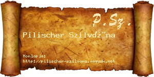 Pilischer Szilvána névjegykártya